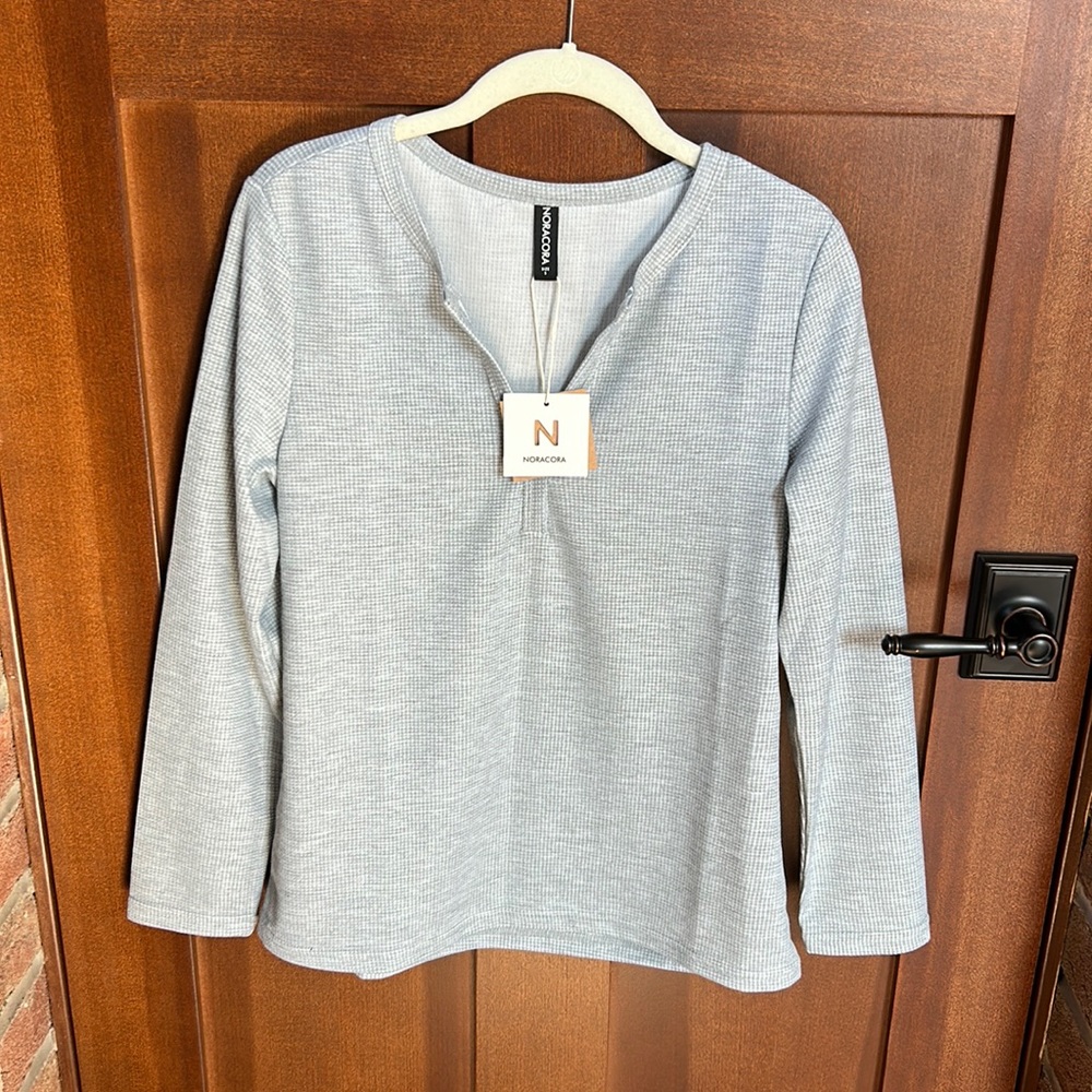 NWT waffle texture top